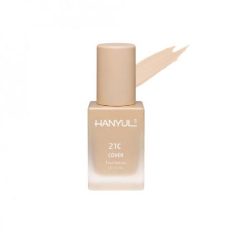 HANYUL - Cover Fond de teint - 30ml (SPF15 PA+) - No.21C - 30ml HANYUL - Cover Fond de teint - 30ml (SPF15 PA+) - No.21C - 30ml