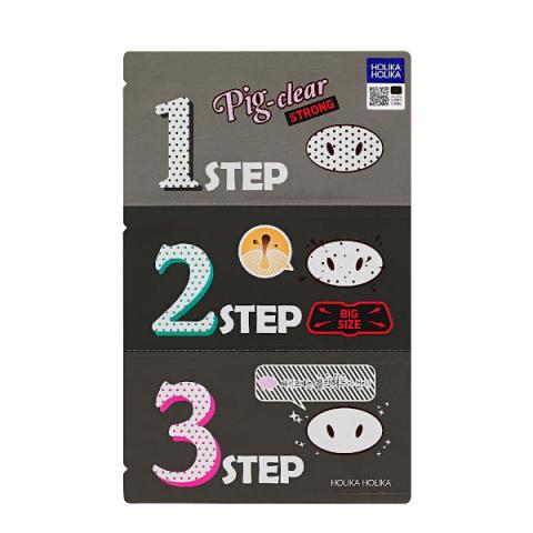 Holika Holika - Pig Clear Black Head Kit 3 étapes (solide)