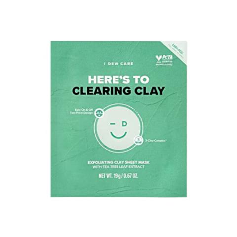 I DEW CARE - Masque en feuille d'argile exfoliant Here's...