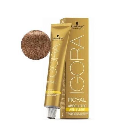 Igora Royal Absolutes Age Blend 8-07 Blond Clair Naturel Cuivré Igora Royal Absolutes Age Blend 8-07 Blond Clair Naturel Cuivré