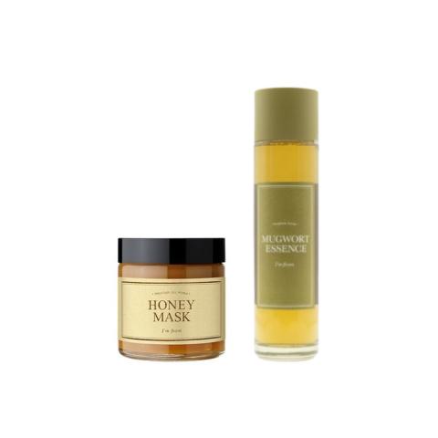 I'm From - Honey Mask - 120g (1ea) + Mugwort Essence - 160ml (1ea) Set I'm From - Honey Mask - 120g (1ea) + Mugwort Essence - 160ml (1ea) Set