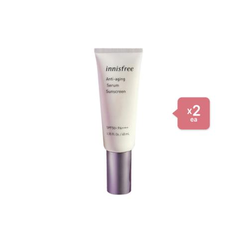 innisfree Anti-Aging Serum Sunscreen SPF50+ PA++++ - 40ml (2ea) Set