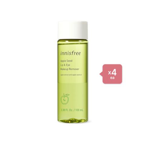 innisfree - Apple Seed Lip & Eye Makeup Remover - 100ml (4ea) Set