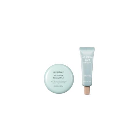 innisfree - No Sebum Blur Primer (1ea) + No Sebum Mineral Pact...