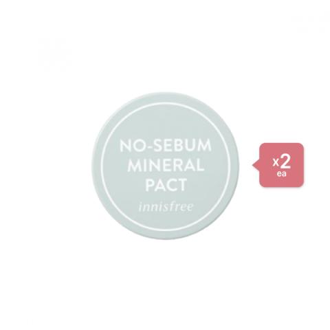 innisfree - No Sebum Mineral Pact (2ea) Set