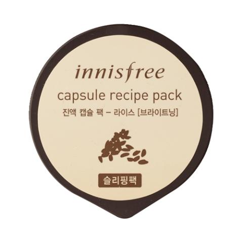 innisfree - Pack de masque de recette de capsule - Rice