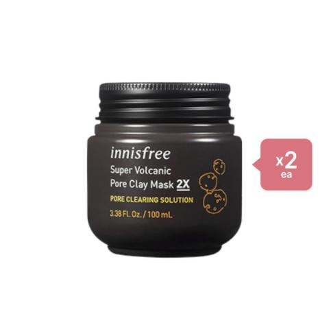 innisfree - Super Volcanic Pore Clay Mask 2X (2ea) Set