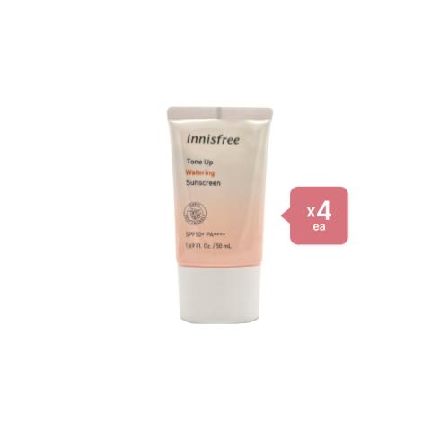 innisfree Tone Up Watering Sunscreen SPF50+ PA++++ - 50ml (4ea) Set innisfree Tone Up Watering Sunscreen SPF50+ PA++++ - 50ml (4ea) Set