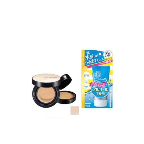 ISEHAN - Kiss Me Sunkiller Perfect Water Essence SPF50+ PA++++ - 50g X Jung Saem Mool - Essential Skin Nuder Cushion - 14g+14g