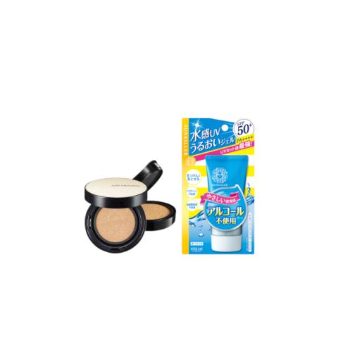 ISEHAN - Kiss Me Sunkiller Perfect Water Essence SPF50+ PA++++ - 50g X Jung Saem Mool - Essential Skin Nuder Long Wear Cushion