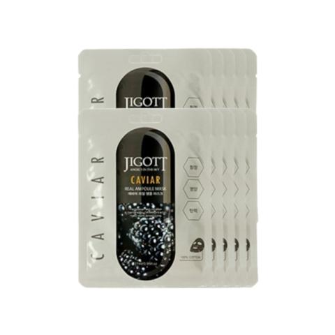 Jigott - Real Ampoule Mask Caviar - 1pc (10ea) Set