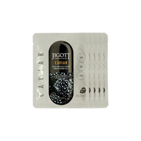 Jigott - Real Ampoule Mask Caviar - 1pc (5ea) Set