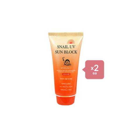 Jigott - Snail UV Sun Block SPF50+ PA+++ (2ea) Set