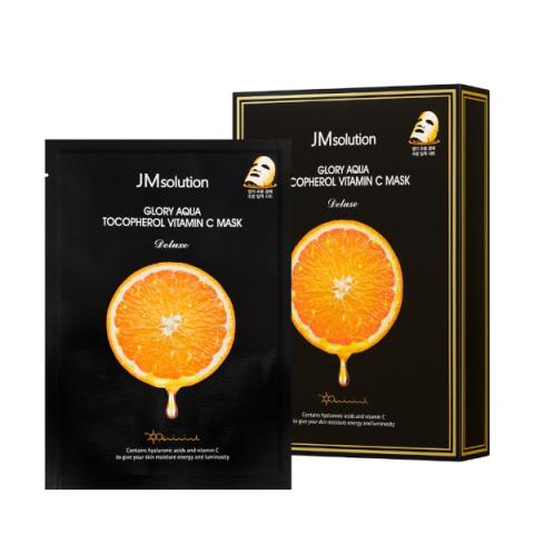 JMsolution - Glory Aqua Masque Tocophérol Vitamine C Deluxe - 10pièces JMsolution - Glory Aqua Masque Tocophérol Vitamine C Deluxe - 10pièces