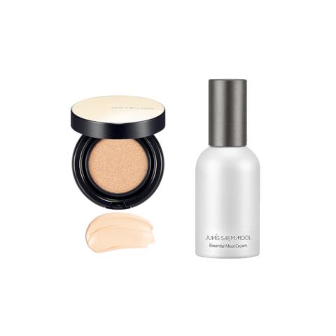 JUNGSAEMMOOL - Essential Skin Nuder Cushion SPF50+ PA+++ - 14g - 17 Fair-Light (1ea) + Essential Mool Cream - 30ml (1ea) Set