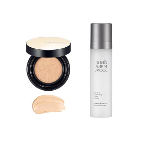 JUNGSAEMMOOL - Essential Skin Nuder Cushion SPF50+ PA+++ - 14g - 19 N-Light (1ea) + Essential Mool Micro Fitting Mist - 120ml...