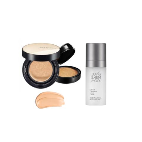 JUNGSAEMMOOL - Essential Skin Nuder Cushion SPF50+ PA+++ (With Refill) - 14g+14g - 19 Pink-Light (1ea) + Essential Mool Micro... JUNGSAEMMOOL - Essential Skin Nuder Cushion SPF50+ PA+++ (With Refill) - 14g+14g - 19 Pink-Light (1ea) + Essential Mool Micro...