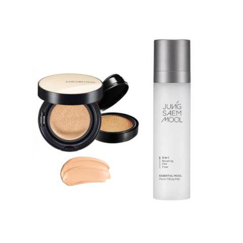 JUNGSAEMMOOL - Essential Skin Nuder Cushion SPF50+ PA+++ (With Refill) - 14g+14g - 19 Pink-Light (1ea) + Essential Mool Micro...