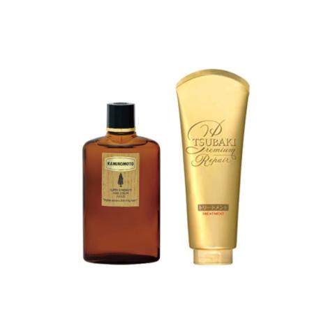 KAMINOMOTO x Shiseido Hair Serum Treatment Repair Set
