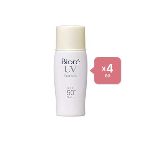 Kao - Biore UV Sunscreen Face Milk SPF50+ PA++++ - 30ml (4ea) Set