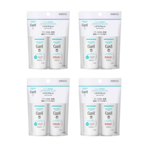 Kao - Curel Intensive Moisture Care Hair Care Set - 1set(45ml+45ml) (4ea) Set