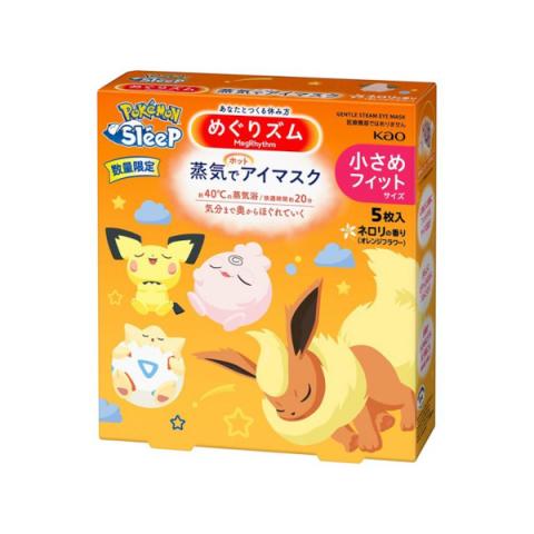 Kao - Masque de sommeil à vapeur douce MegRhythm, motif Pokémon - 5pièce - Neroli Scent