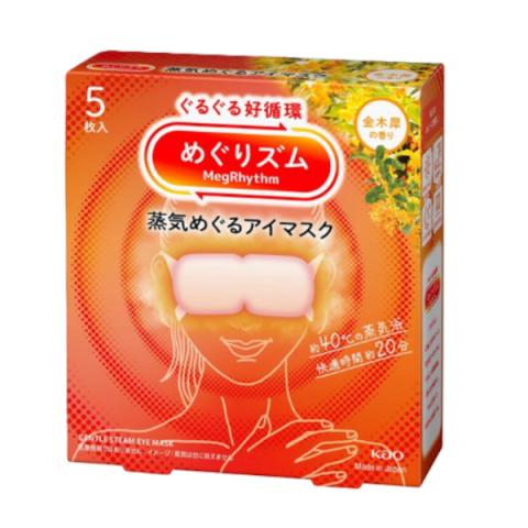 Kao - Masque pour les yeux à la vapeur douce MegRhythm - 5pièce - Osmanthus Scent