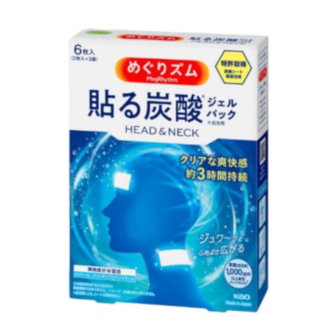 Kao - MegRhythm Pack de boissons gazeuses pour la tête et le cou - 6pièce
