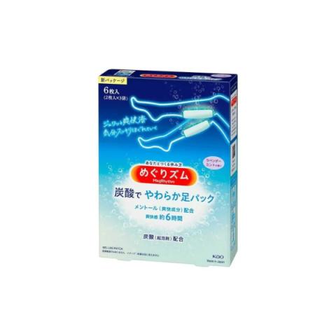 Kao - MegRhythm Pack de pieds doux gazéifiés Lavande Menthe - 6pièce