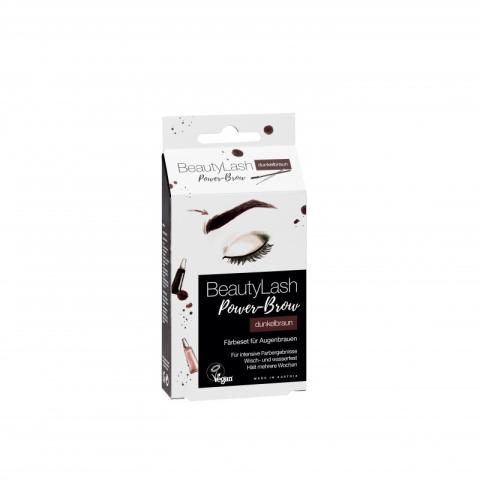 Kit de teinture vegan Sourcils Brun Foncé BeautyLash
