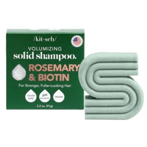 KITSCH - Shampoing solide volumisant au romarin et à la biotine - 91g