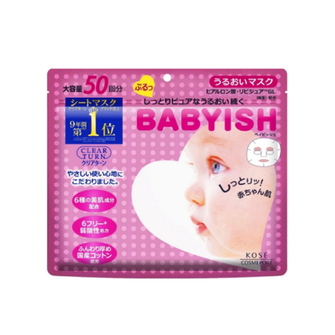 Kose - Masque Babyish Clear Turn - Deep Moisture - 50pièce