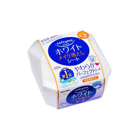 Kose - Softymo Makeup Removal Sheet - 52pièces - White