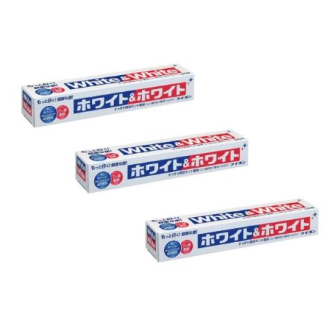 LION - Dentifrice blanc et blanc - 3pièces