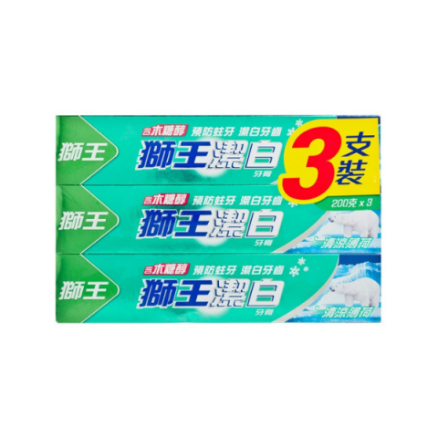 LION - Fresh & White - Menthe fraîche fraîche - 200g*3