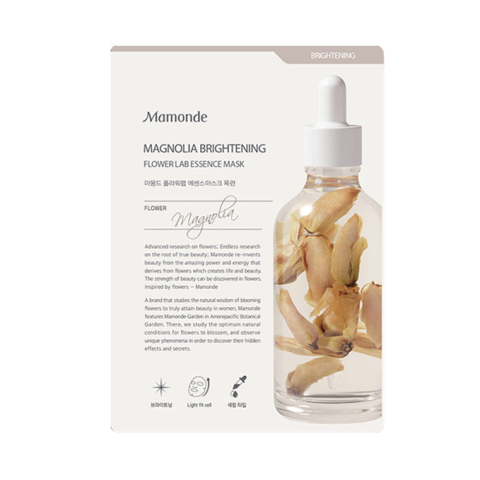 Mamonde - Masque Flower Lab Essence - Magnolia Brightening - 1pièce Mamonde - Masque Flower Lab Essence - Magnolia Brightening - 1pièce