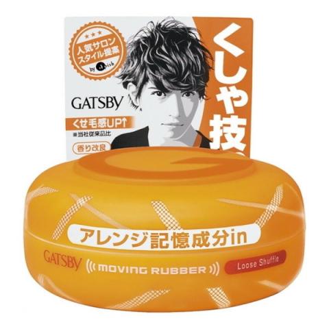 Mandom - Gatsby Caoutchouc en mouvement - 80g - Loose Shuffle Orange