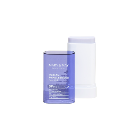 MARY&MAY - Vegan Peptide Bakuchiol Stick Solaire SPF50+ PA++++ - 18g MARY&MAY - Vegan Peptide Bakuchiol Stick Solaire SPF50+ PA++++ - 18g
