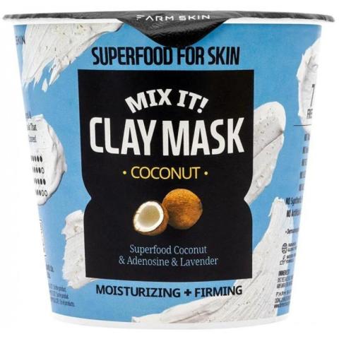 Masque hydratant et raffermissant argile & coco Superfood Farm Skin Masque hydratant et raffermissant argile & coco Superfood Farm Skin