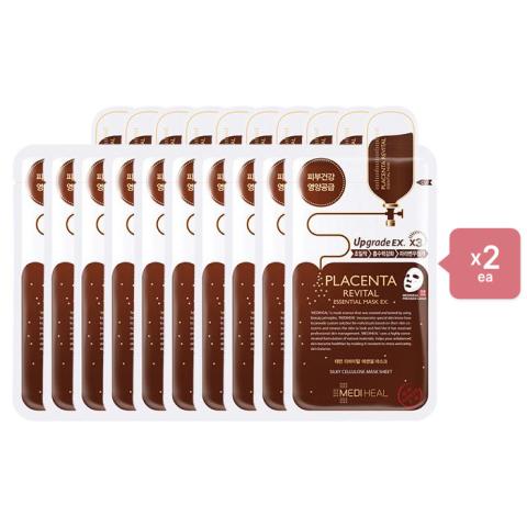 Mediheal Placenta Revital Essential Mask EX Pack - 10pc (2ea) Set
