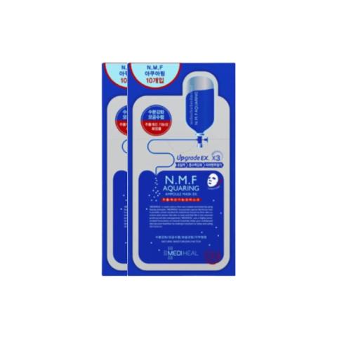 Mediheal Set de N.M.F Aquaring Masque Ampoule EX - 10pièces (2ea)