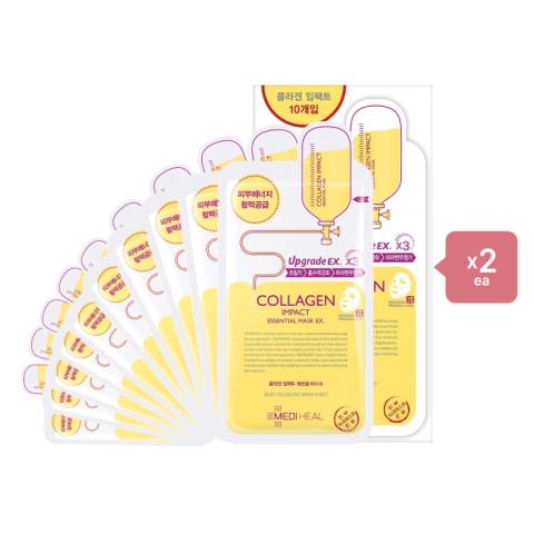 Mediheal Upgrade x3 Collagen Impact Essential Mask - 10pc (2ea) Set Mediheal Upgrade x3 Collagen Impact Essential Mask - 10pc (2ea) Set