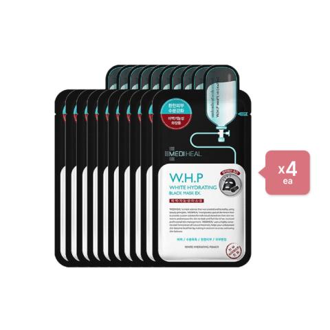 Mediheal - W.H.P White Hydrating Black Mask EX - 10pcs (4ea) Set