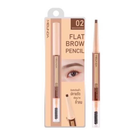 MEILINDA - Crayon à sourcils plat - 0.2g - 02 Medium Brown