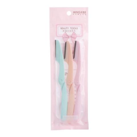 MINGXIER - Rasoir à sourcils pliable - 3pièces