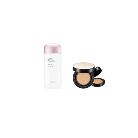 MISSHA - All-Around Safe Block Soft Finish Sun Milk SPF50+ PA+++ - 70ml X Jung Saem Mool - Essential Skin Nuder Long Wear... MISSHA - All-Around Safe Block Soft Finish Sun Milk SPF50+ PA+++ - 70ml X Jung Saem Mool - Essential Skin Nuder Long Wear...