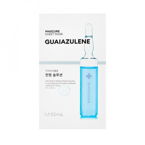 MISSHA - Masque en feuille Mascure Solution - Guaiazulene - 1pièce MISSHA - Masque en feuille Mascure Solution - Guaiazulene - 1pièce