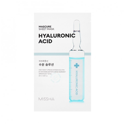 MISSHA - Masque en feuille Mascure Solution - Hyaluronic Acid - 1pièce