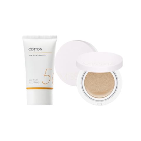 Missha Missha Cotton Sun X Magic Cushion Cover Lastng # 23 Set Missha Missha Cotton Sun X Magic Cushion Cover Lastng # 23 Set