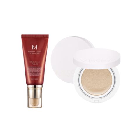 Missha MISSHA M Perfect Cover BB Cream- #21 X Magic Cushion Cover... Missha MISSHA M Perfect Cover BB Cream- #21 X Magic Cushion Cover...